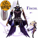 【In Stock】Game Genshin Impact Cosplay Fischl Costume Plus Size Costumes